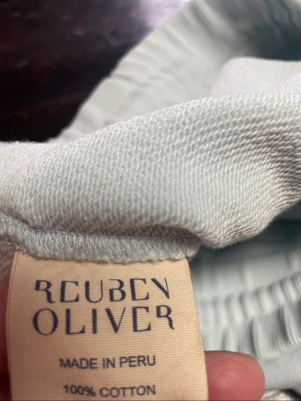 Reuben Oliver Set Joggers Sweatshirt Men’s Blue 100% Cotton Size M.